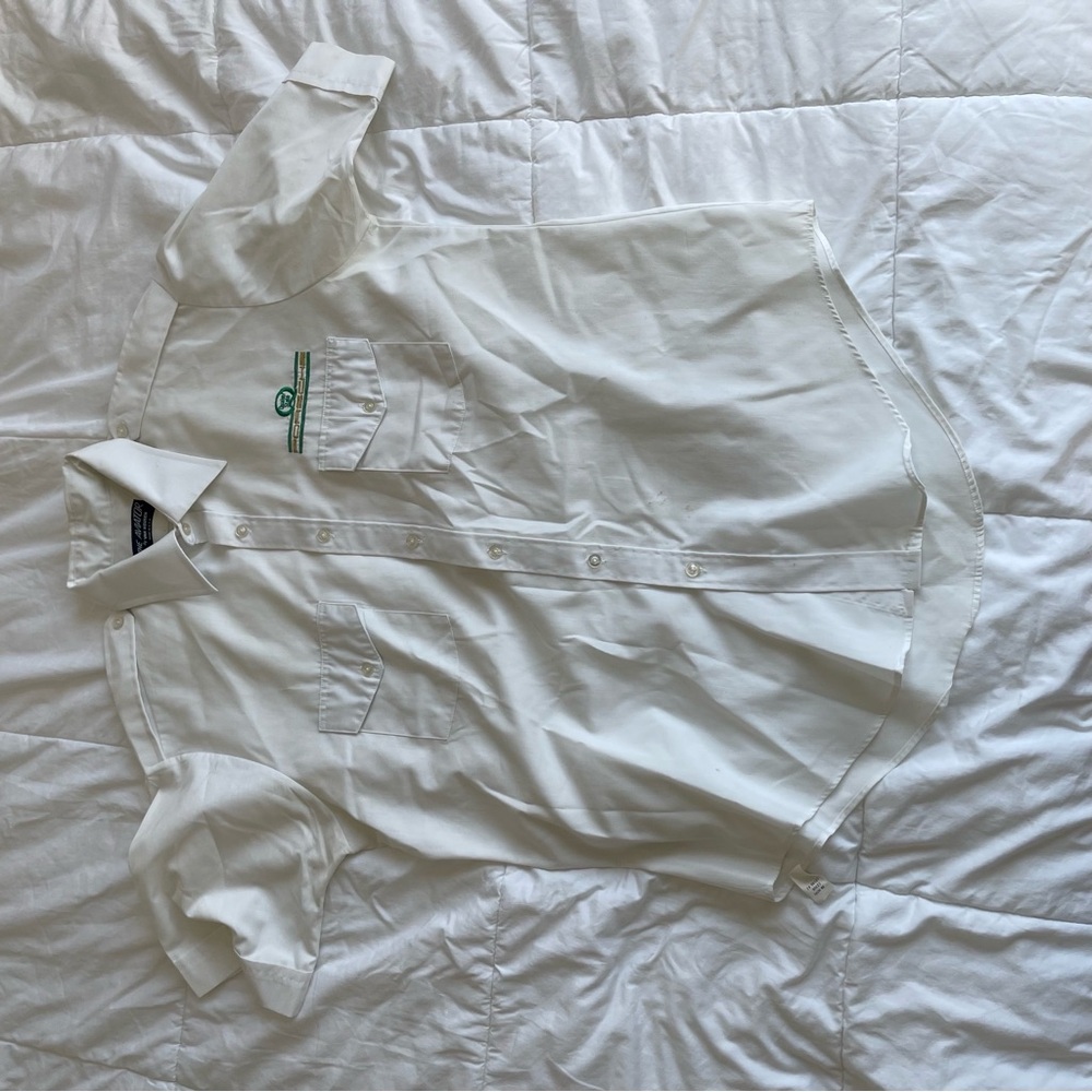 Van Heusen White Aviator Shirt